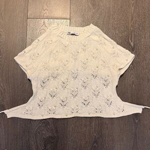 Zara knit top with pearls